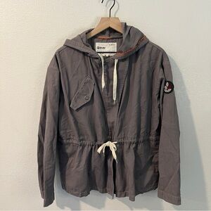 EVER Splendour Drawstring Anorak Jacket‎ Hooded Long Sleeve Casual Relaxed Fit M